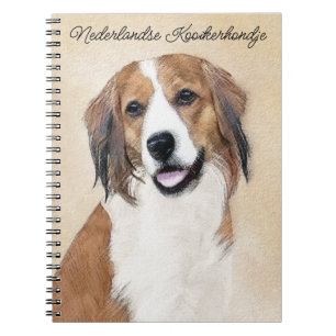 Nederlandse Kooikerhondje Painting - Dog Art Notebook