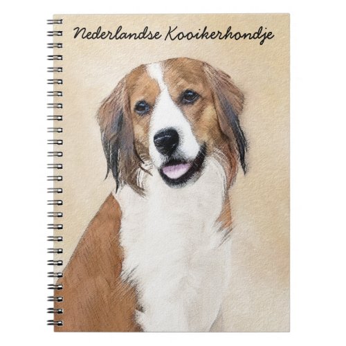 Nederlandse Kooikerhondje Painting _ Dog Art Notebook