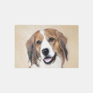 Nederlandse Kooikerhondje Painting - Dog Art Rug
