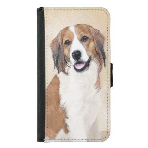 Nederlandse Kooikerhondje Painting - Dog Art Samsung Galaxy S5 Wallet Case