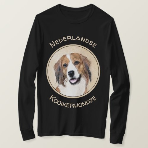 Nederlandse Kooikerhondje Painting _ Dog Art T_Shirt