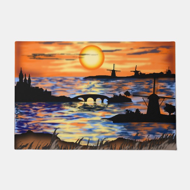 Nedherlands Sunset Doormat (Front)