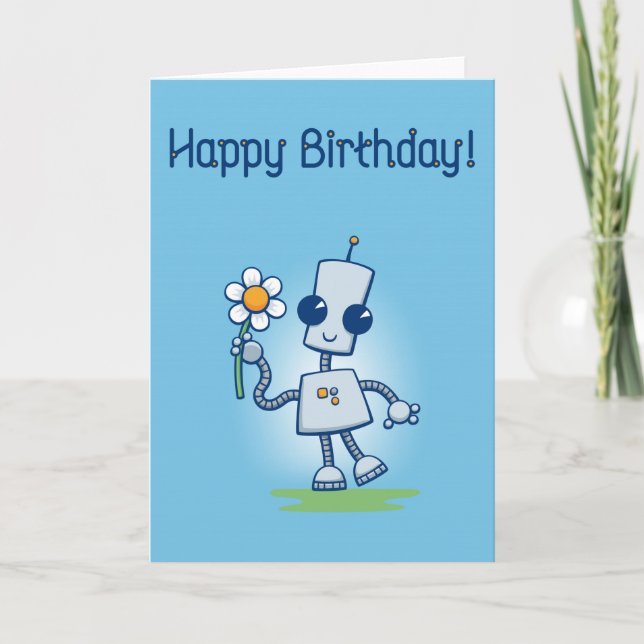 Ned's Flower Birthday Card (Front)