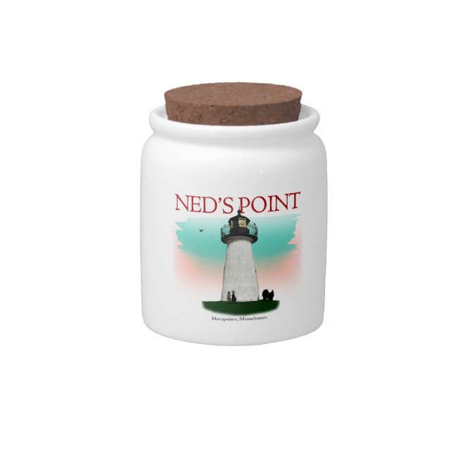 Ned's Point - Mattapoisett Candy Jar (Front)