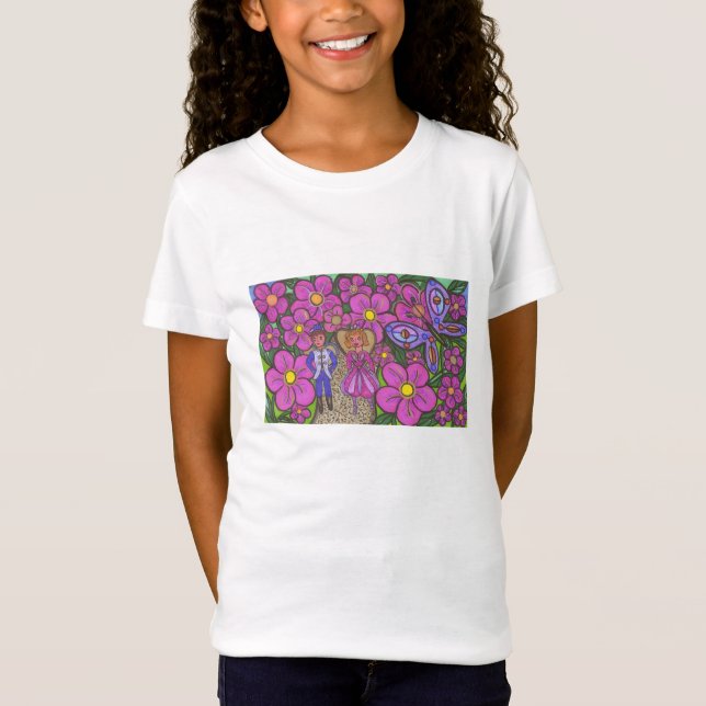 Nee Folk - Prince & Princess Fairy Land - Art Kids T-Shirt (Front)