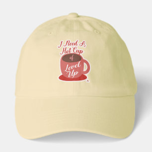 Need A Cup Of Level Up Fun Gamer Motto Hat