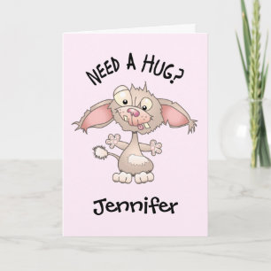Need A Hug (Personalized) Card