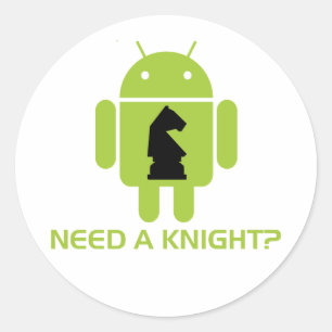 Need A Knight? (Software Developer Humor) Classic Round Sticker