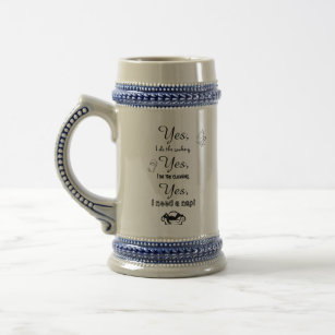 Need a Nap Beer Stein