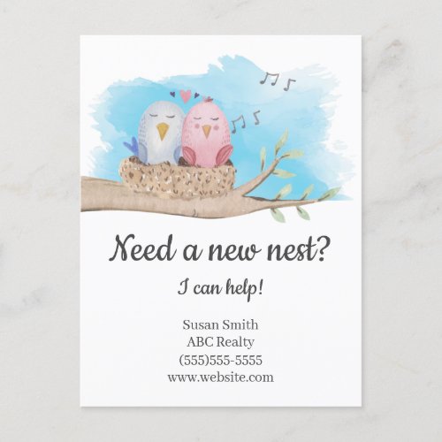 Need a New Nest Real Estate Marketing Postcard