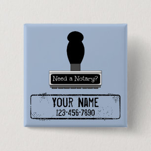 Need a Notary Rubber Stamp Customized Name Phone Button