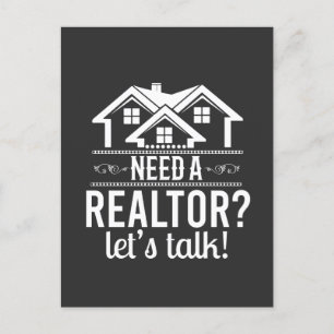 Need a Realtor? Let's Talk Real Estate Agent Card
