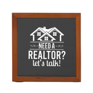 Need a Realtor?  Real Estate Agent Desk Organizer