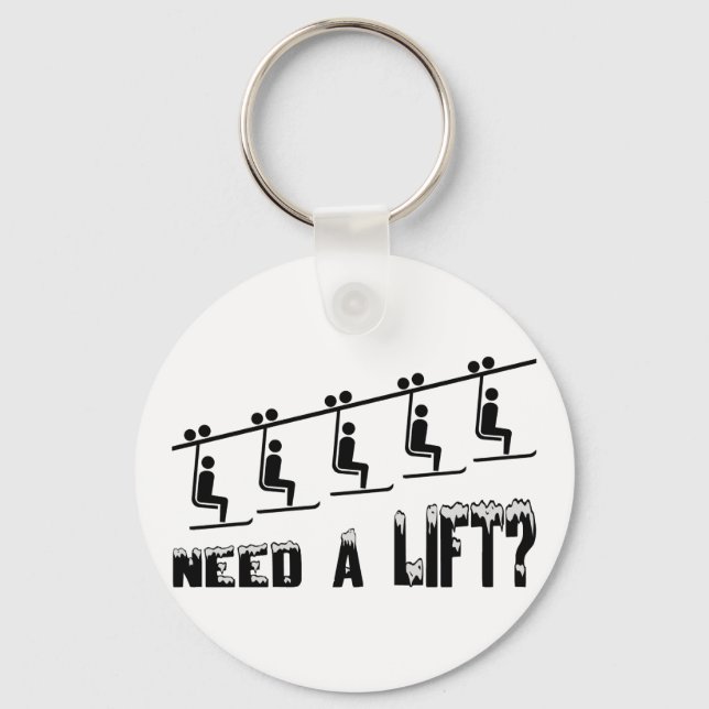 Need A Ski Lift Keychain (Front)