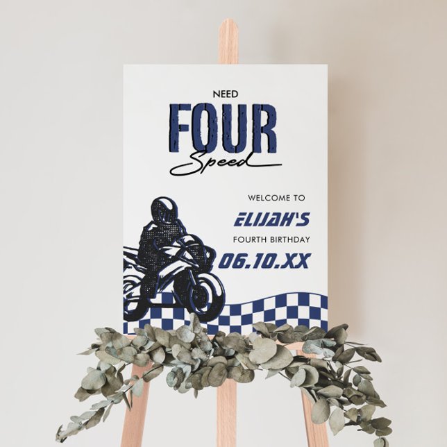 Need Four Speed Boys Fourth Dirt Bike Birthday Foam Board (Creator Uploaded)