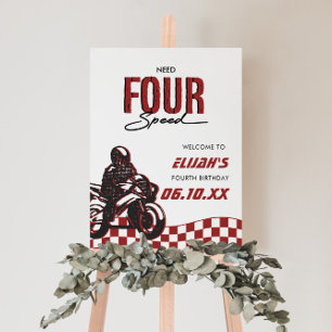 Need Four Speed Boys Fourth Dirt Bike Birthday Foam Board