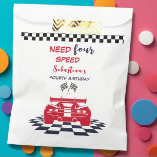 Need four speed fourth kids birthday favor bag