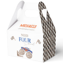 Need FOUR Speed Monster Truck  Favor Boxes