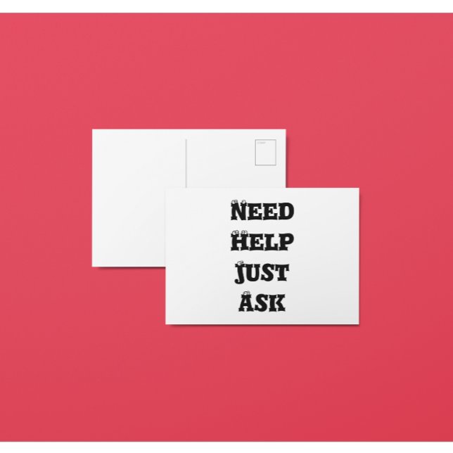 Need Help Postcard (Creator Uploaded)