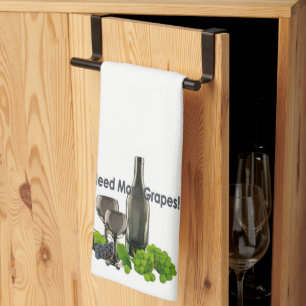 Need More Grapes Kitchen Towel