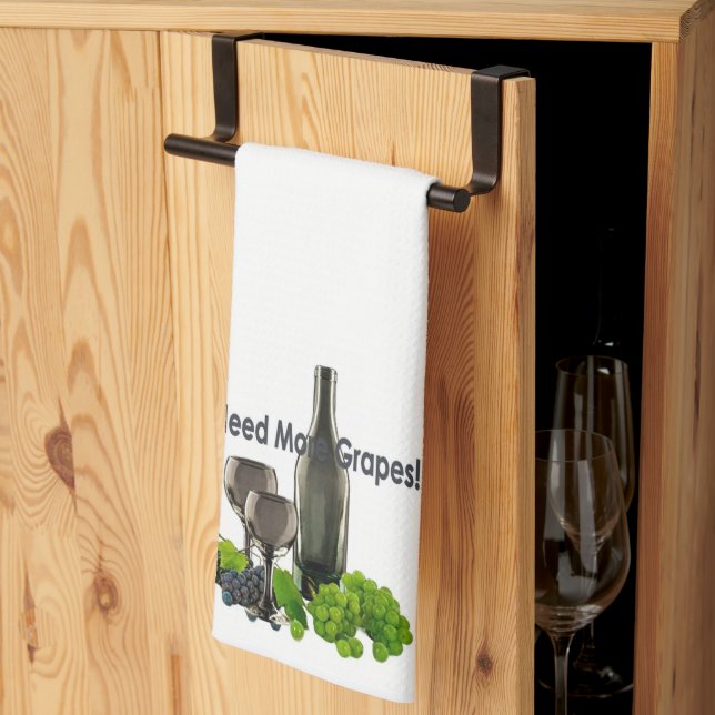 Need More Grapes  Kitchen Towel (Thirds Fold)