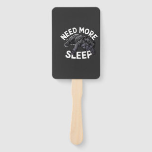 Need More Sleep Bulldog Humor for Dog Lovers Hand Fan