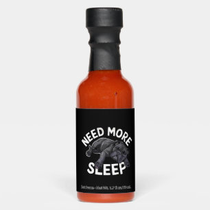 Need More Sleep Bulldog Humor for Dog Lovers Hot Sauces