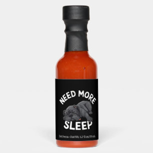 Need More Sleep Bulldog Humor for Lazy Days Hot Sauces