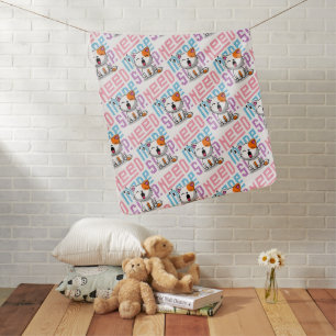 Need more Sleep   Funny Cat cute yawn expression Baby Blanket