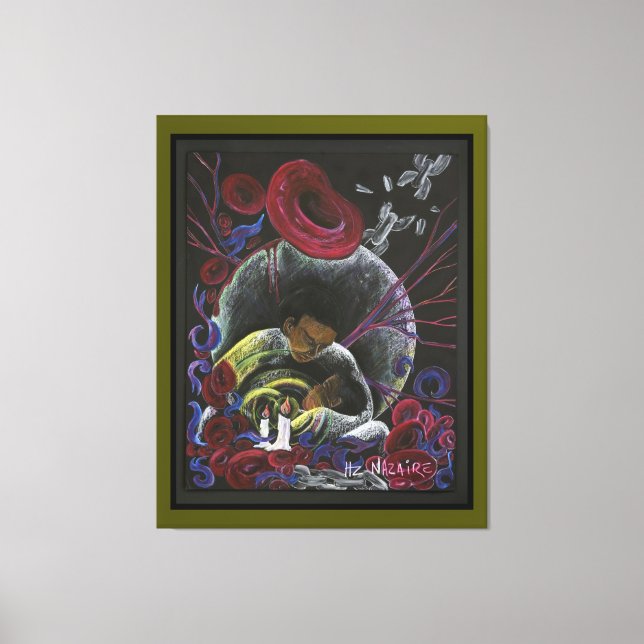 Need not Suffer Alone  - Sickle Cell Art Canvas G (Front)
