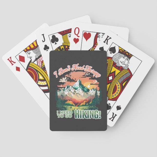 Need to go Hiking Classic Playing Cards (Back)