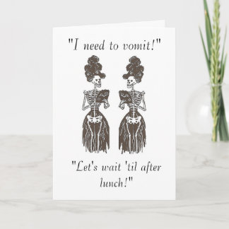 Need to Vomit: Skin & Bones Speak Series Card