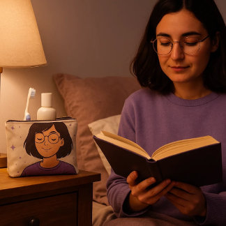 Need with illustration - calm for your day to day accessory pouch