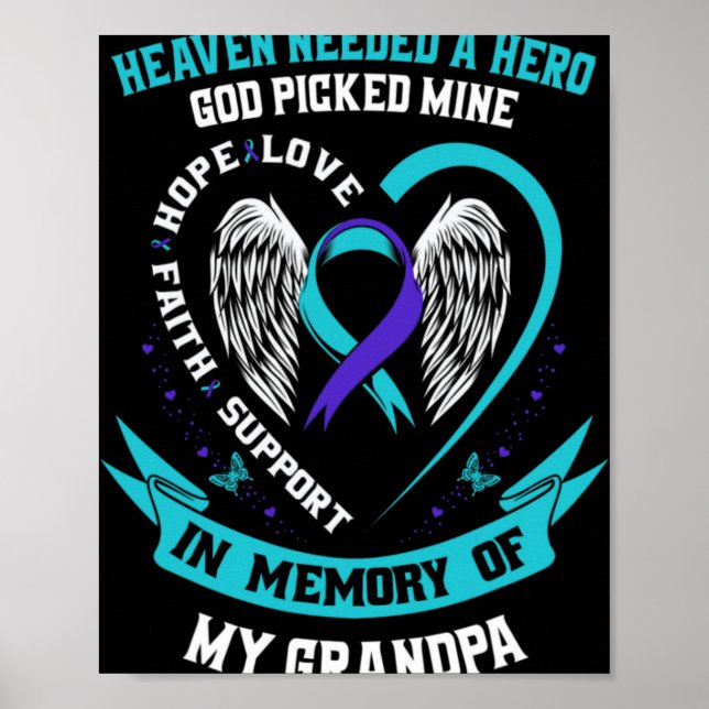 Needed A Hero God Cked My Grandpa Suicide Awaren  Poster (Front)