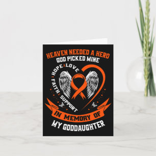 Needed A Hero God Picked My Goddaughter Leukemia G Card