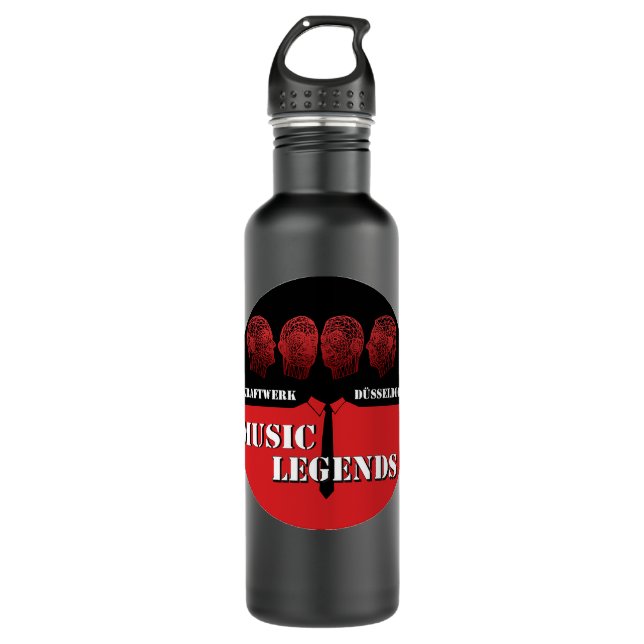 Needed Gifts Electronic Kraftwerk Music Cool Graph Stainless Steel Water Bottle (Front)