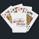 Needful Things Playing Cards<br><div class="desc">Whatever your heart desires… Needful Things in Castle Rock, Maine. When Leland Gaunt opens a store in Castle Rock, Maine nothing seemed suspicious. What residents soon learn is that anyone who enters immediately finds the object of their dreams. Payments for these prizes are small "deeds" such as a prank or...</div>
