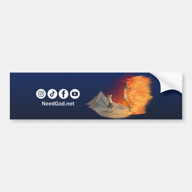 NeedGod.net Car Decal (Front)