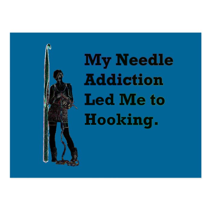 Needle Addiction Postcard