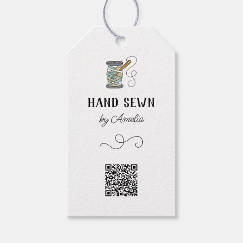 Needle and Thread Handlettered Sewing Product  Gift Tags