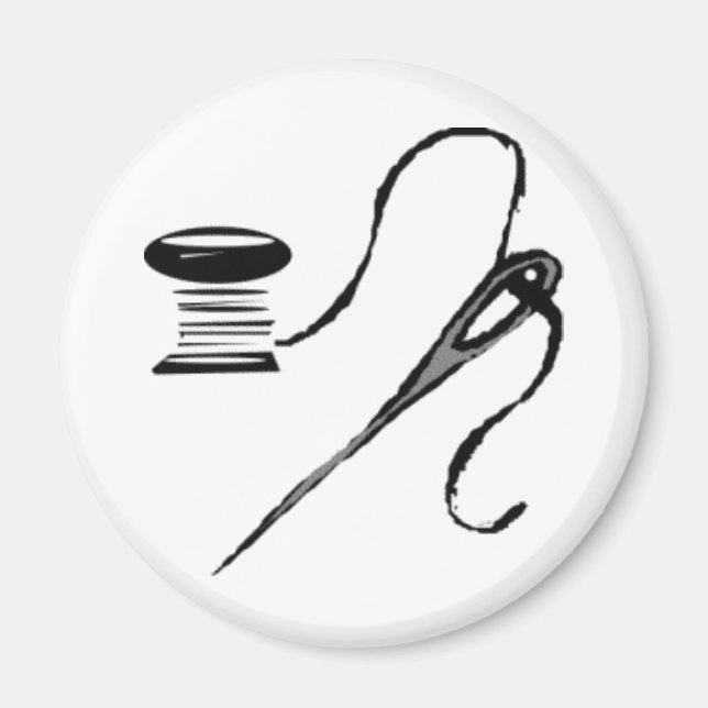 Needle and Thread Magnet (Front)