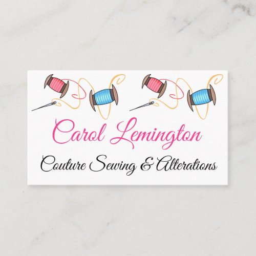 Needle and Threads Personalized Business Card