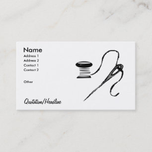 Needle/Spool Business Card