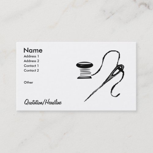 Needle/Spool Business Cards