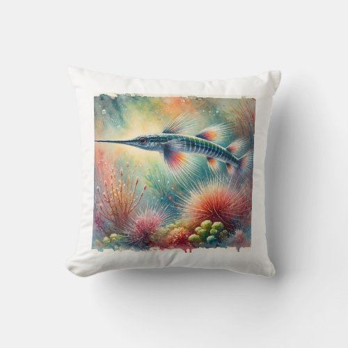 Needlefish 170624AREF102 _ Watercolor Throw Pillow