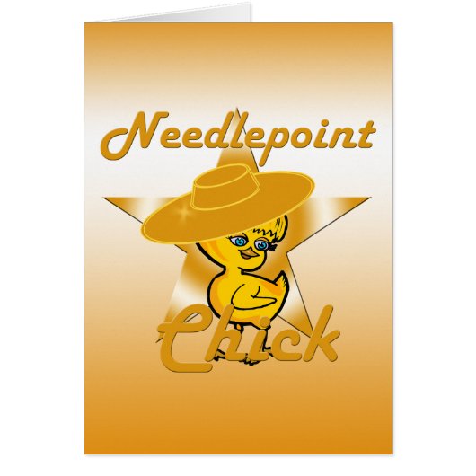 Needlepoint Chick #10 Cards (Front)