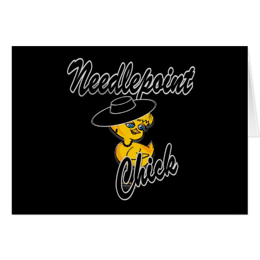 Needlepoint Chick #4 Cards (Front Horizontal)