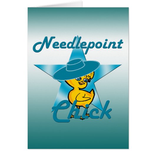 Needlepoint Chick #7 Cards (Front)