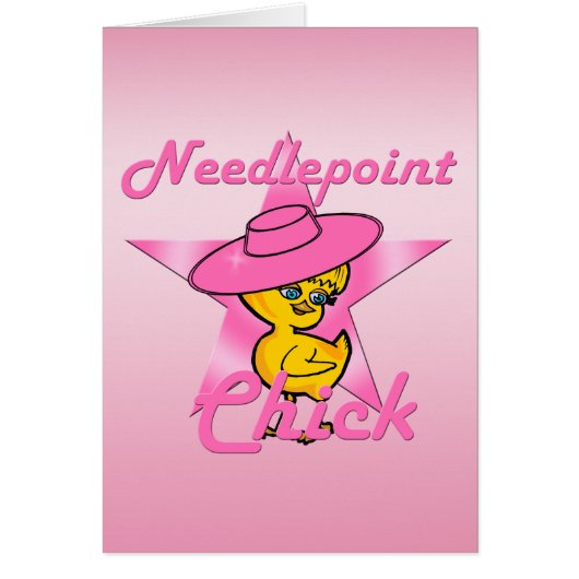 Needlepoint Chick #8 Cards (Front)