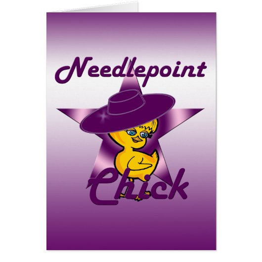 Needlepoint Chick #9 Cards (Front)